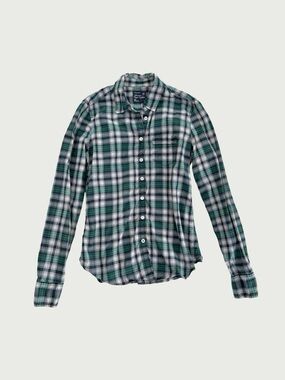 Plaid Fitted Button Down Shirt